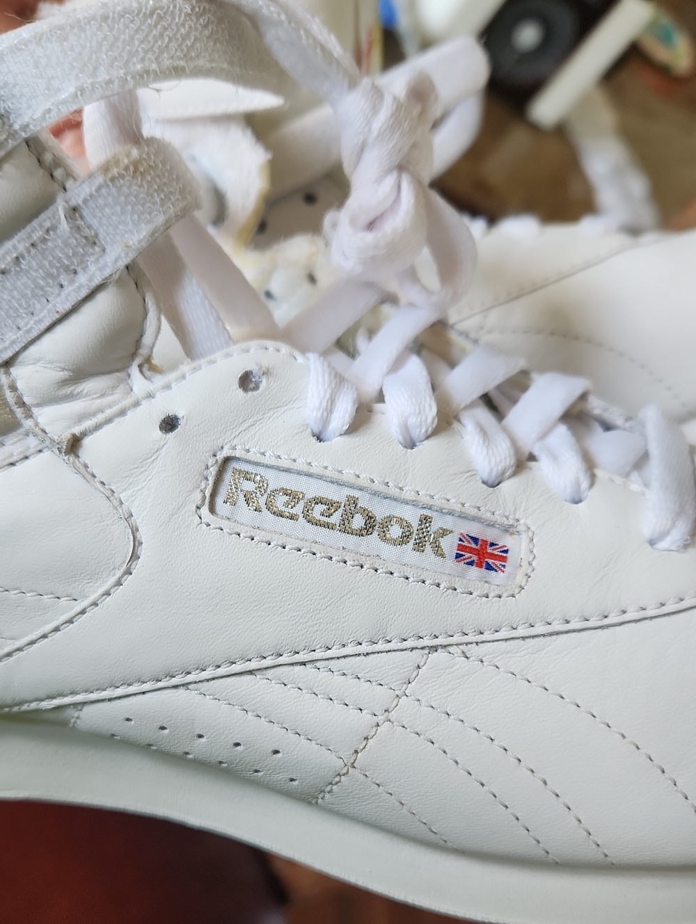 Reebok dz 9.5 freestyle hi-top white 80's retro - Picture 12 of 15